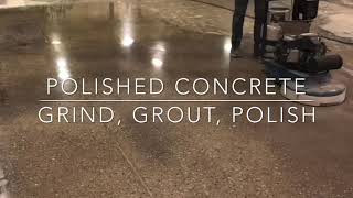 How To Prep Grout amp Polish Concrete [upl. by Yerdua]