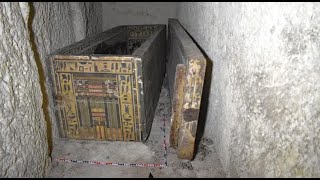 Sarcophagi avenue found in ancient necropolis [upl. by Mitran41]