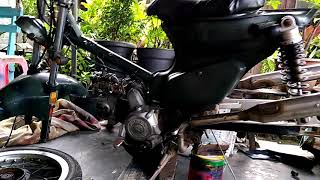 Modifikasi Motor Grand Shock depan GL Pro [upl. by Nodyl]