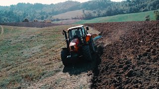 Aratura in collina 2020  Same Iron 185DCR  ERMO FSV2 Hill Ploughing in Italy [upl. by Wilinski]