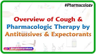 overview of cough and Pharmacologic therapy by Antitussives and Expectorants [upl. by Anotyal]