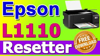 How to Reset Epson L1110 Printer With Adjustment Program Solve 100 Red Light Blinking [upl. by Ambie]