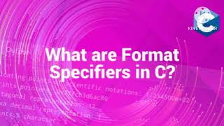 what are Format Specifier in C language [upl. by Adnarom776]