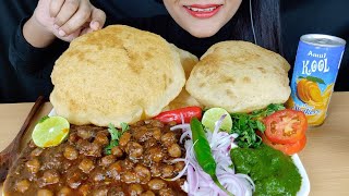 ASMRCHOLE BHATURE RECIPEEATING CHOLE BHATURE STREET FOOD VEGETARIAN FOOD MUKBANG [upl. by Anale299]