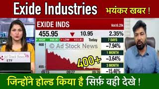 Exide industries share latest newsHold or sell Exide industries share news today [upl. by Aya]