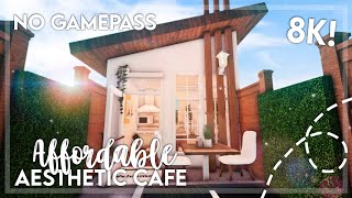 No Gamepass Affordable Aesthetic Mini Cafe I 8k I Bloxburg Build and Tour  iTapixca Builds [upl. by Melisse89]