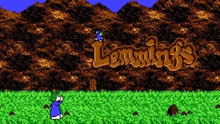 Lemmings  NES Gameplay [upl. by Eremahs]