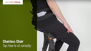 Chairless Chair  Tips How to sit correctly  Carl Stahl [upl. by Howes281]