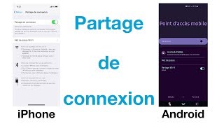 Comment faire un partage de connexion sur iPhone et sous Android [upl. by Kazmirci858]