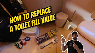 How To Replace A Toilet Fill Valve Inlet Valve [upl. by Edin]