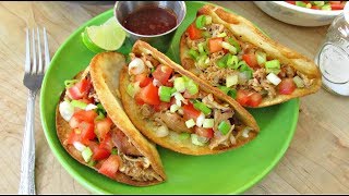 Shredded Chicken Tacos  Slow Cooker Recipe  PoorMansGourmet [upl. by Edelson]