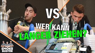 Shisha Challenge  Wer kann länger Ziehen 🤯🕐 [upl. by Nerrad]