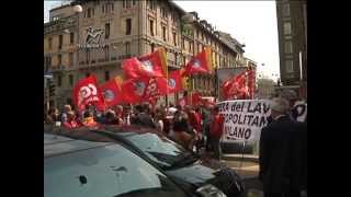 Riforma Fornero Cgil protesta davanti alla Prefettura dopo il via libera al Senato  TGN 31052012 [upl. by Gone]