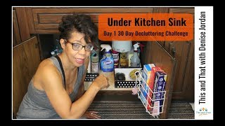 Day One  Under the Kitchen Sink  30 Day Decluttering Challenge [upl. by Menon]