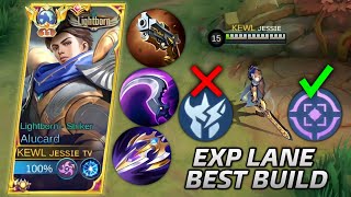 ALUCARD IS THE NEW KING OF EXP LANE😱 ALUCARD BEST BUILD amp EMBLEM FOR EXP LANE TUTORIAL [upl. by Klemm]