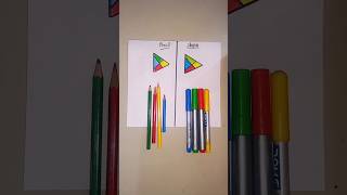 Which colour is best 🤔 pencil colour Vs sketch colour 🤔 🎨 🔥 😱 shorts trending youtubeshorts art [upl. by Dympha]