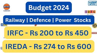 budget stocks 2024 railway stocks  defence stocks  stocks to buy  dividend stocks investing itc [upl. by Ruperta501]