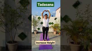 Tadasana Yoga Pose  Yoga for increasing Height  Palm Tree Pose  The Art of Balance shortsyoga [upl. by Rafaello]