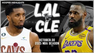 Los Angeles Lakers vs Cleveland Cavaliers Full Game Highlights  Oct 30  2025 NBA Season [upl. by Calvin280]