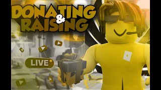 🔴Pls Donate LIVE🔴  Raising and Donating robux to viewers [upl. by Ahtimat727]