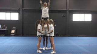 Basic Cheerleading Stunt Progression Gut Stand [upl. by Ateval425]