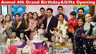 My Niece Anmol 4th Grand Birthday Celebration amp Grand Gifts Opening  Life With Amna [upl. by Sid]