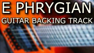 E Phrygian Guitar Backing Track  Metal [upl. by Pearla]