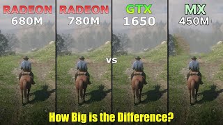 780M VS 680M IGPU VS GTX 1650 M VS GeForce MX 450 7940HS 780M APU gaming benchmark most fastest IGPU [upl. by Debarath665]