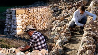 PAREDES ARTESANALES con “piedra seca” Construcción tradicional  Oficios Perdidos  Documental [upl. by Winsor]