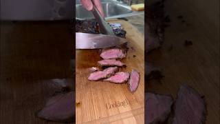 SeartoOven method on a couple New York Strips kinders steak castironcooking [upl. by Romano]