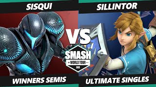 SWT Europe Online Winners Semis  sisqui Dark Samus Vs Sillintor Link SSBU Ultimate Tournament [upl. by Oiluj]