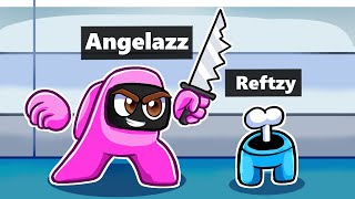 Angelazz and Reftzy Play ROBLOX AMONG US [upl. by Eytteb]