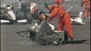 F1 1991 Alex Caffi´s massive crash [upl. by Ykcin783]