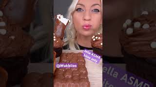 Jella ASMR chocolate ice cream cake candy eclairs mukbang bites only shorts viral fyp new food [upl. by Moersch280]