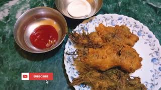 Dhone Patar Pakora recipe  Dhone patar chop  মুচমুচে ধনে পাতার পাকোড়া রেসিপি  Evening Snacks [upl. by Eve]