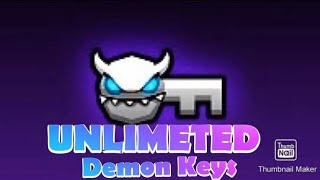 How to get unlimited demon keys in Geometry Dash [upl. by Ealasaid362]