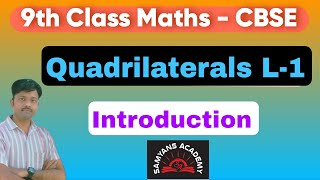 Quadrilateral L19th class cbse Maths Introduction [upl. by Einahpet]