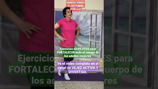 Ejercicios de PILATES de PIE para FORTALECER todo el cuerpo de los adultos mayores [upl. by Montagu734]