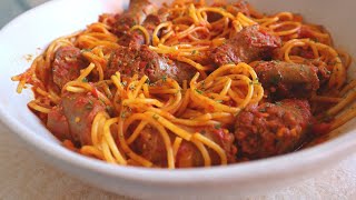 Sausage and Spaghetti Recipe [upl. by Trini]