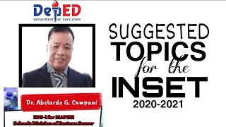 Suggested Topics for INSET SY 20202021 [upl. by Wiener]