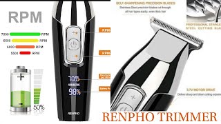 THE BEST CORDLESS TRIMMER 2019 RENPHO DIGITAL TRIMMER UNBOXING [upl. by Carlisle942]