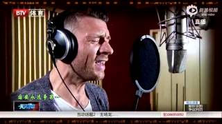 Guoan players singing Team song Include Chinese Korean German Portuguese and Croatian [upl. by Suiddaht]