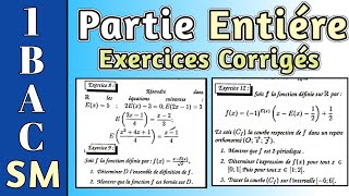 1Bac SM  La Partie Entière  Exercices Corrigés [upl. by Feeley]