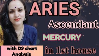 ARIES ASCENDANT  MERCURY IN 1ST HOUSE  CONJUNCTION WITH ALL OTHER PLANETS [upl. by Amsirhc]