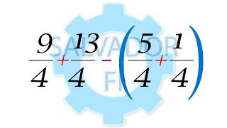 Sumas y Restas con Fracciones Combinadas con Paréntesis  Salvador FI [upl. by Itin965]