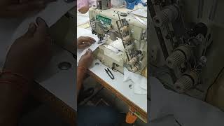 Flat lock machine stitching sewing [upl. by Stoneman]