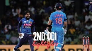 India vs Sri Lanka 2nd ODI Highlights  Thrilling Encounter  Zuri Cricket [upl. by Fredericka]