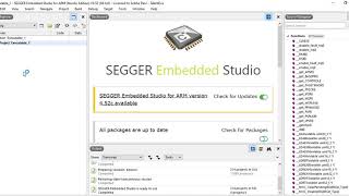 SEGGER Embedded studio  Creating new project for nRF devices in Embedded Studio  Embedded Studio [upl. by Eusoj]