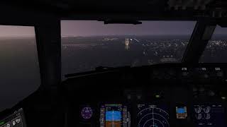 Xplane 11 Max Graphics EIDW Dublin dusk landing [upl. by Haem]