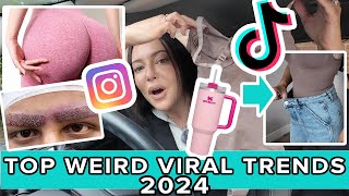 Trying Weird Viral Trends on Tik Tok amp Instagram 2024  Sophie Shohet [upl. by Huai]